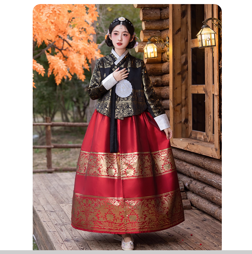 Korean Culture And Lifestyle - Ethnic style retro Hanbok temperament slimming