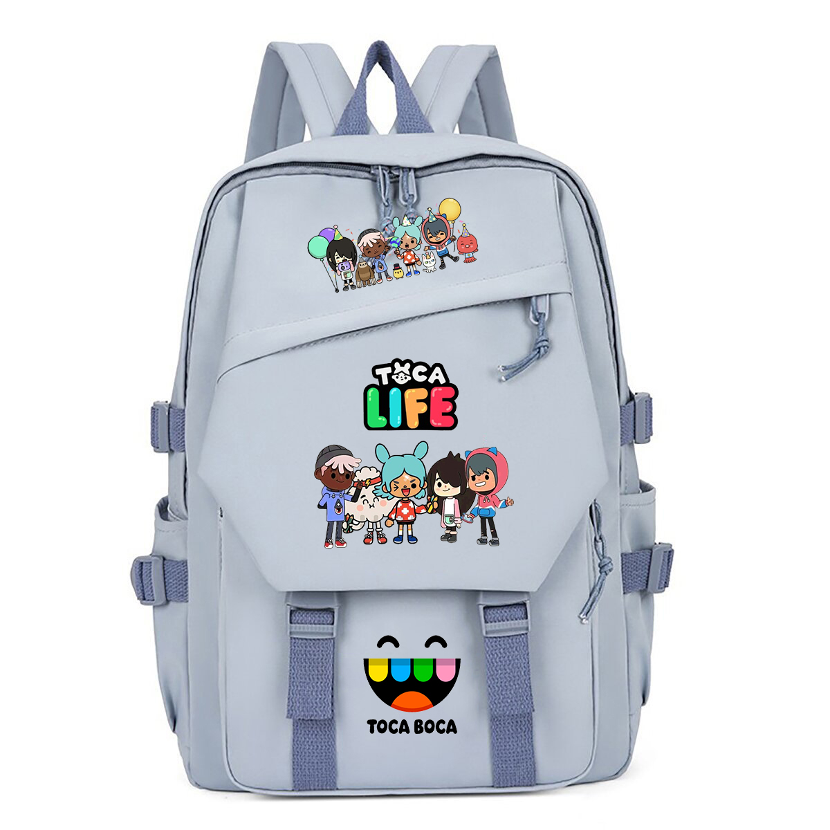 Toca Life World Print Backpack - مراجعة Korean Student Lifestyle وسعره