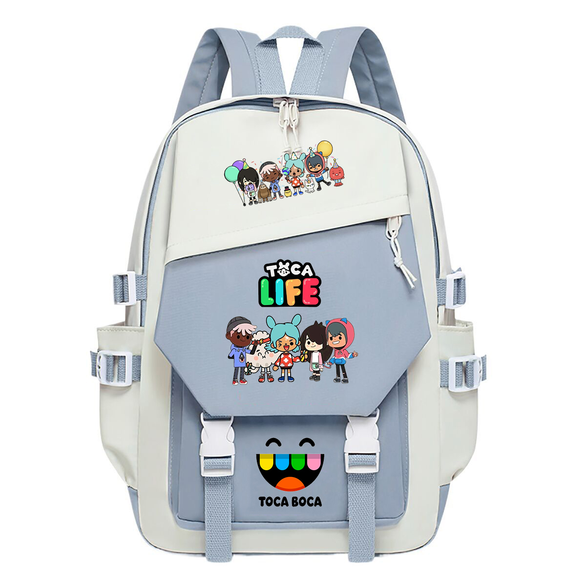 Toca Life World Print Backpack - مراجعة Korean Student Lifestyle وسعره