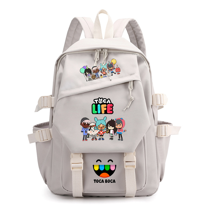 Toca Life World Print Backpack - مراجعة Korean Student Lifestyle وسعره