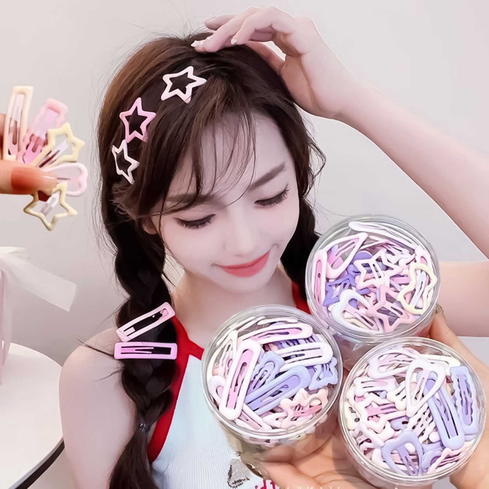 3PCS Sweet Style Headwear Pins - مراجعة Lifestyle In Korean وسعره