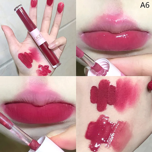 Double Head Lip Gloss Matte Ve - مراجعة Lip Tint Korean وسعره