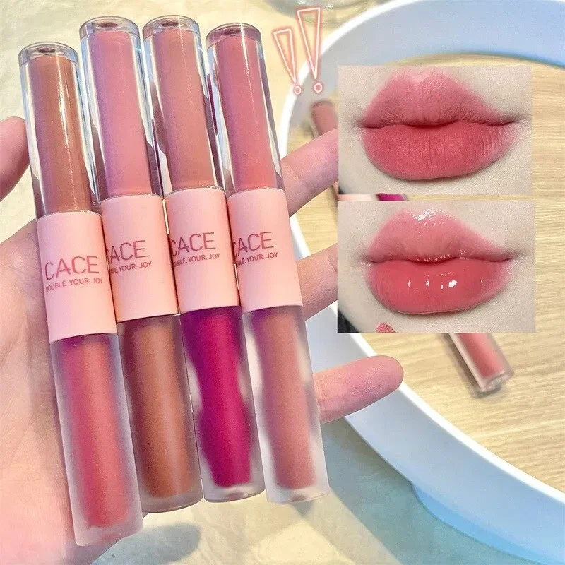 Double Head Lip Gloss Matte Ve - مراجعة Lip Tint Korean وسعره